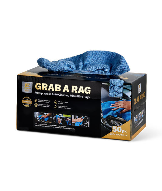 Grab A Rag: Multipurpose microfibre automotive cleaning rags (50pcs Pack)