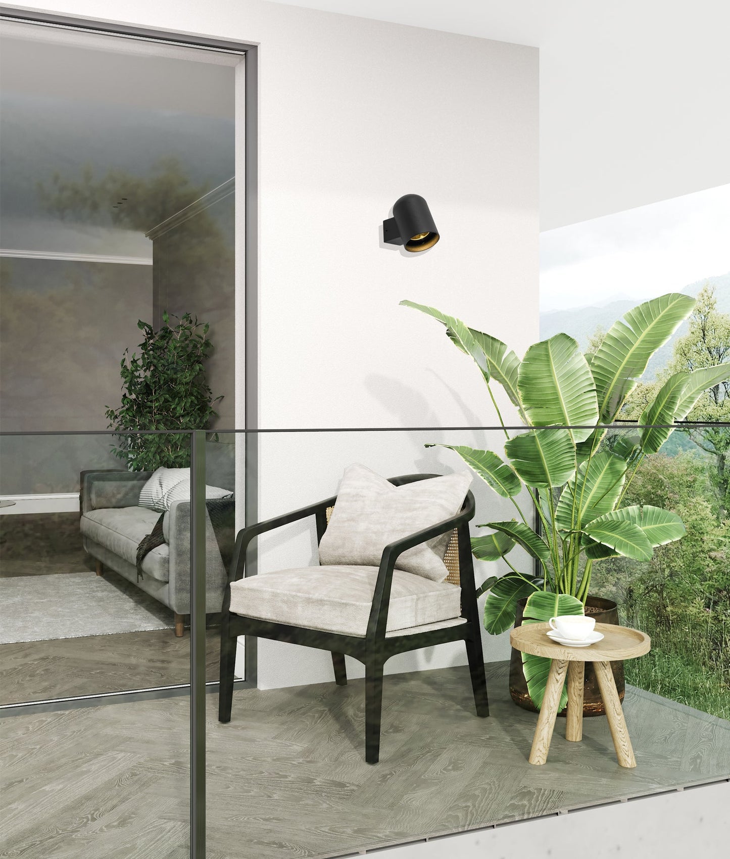 KEILA: Exterior Oval Surface Mounted Wall Lights IP65