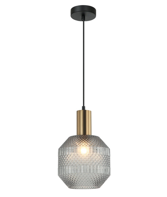 MARACA: Interior Glass Jar With Quadrilateral Segment Pendant Lights