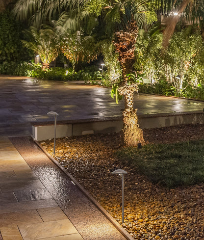 MESTOLO: Exterior 12V LED Garden Fixed Anti-Glare Spike Lights IP65