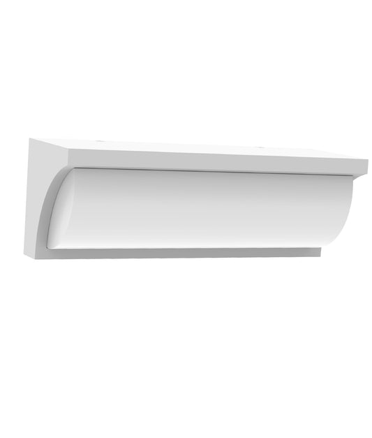 REPISA: Exterior LED Surface Mounted Curved Wedge Wall Lights IP65