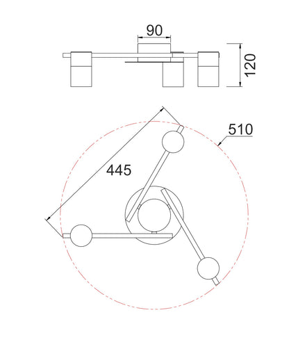 TACHE: Interior Spot Ceiling Lights (with Adjustable White Heads) IP20