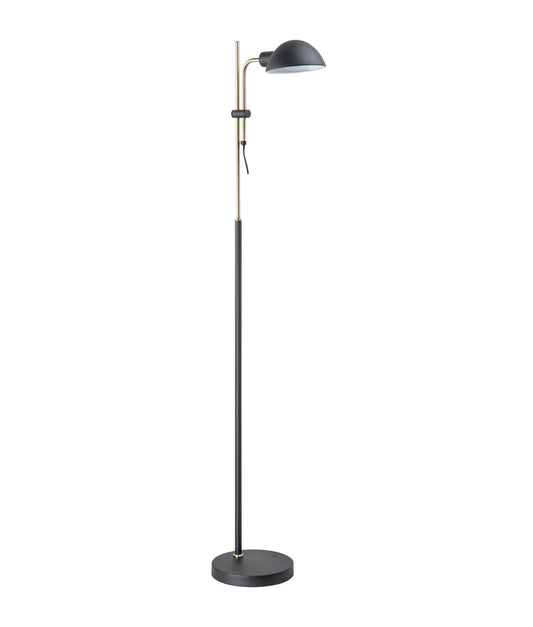 TETTU: Adjustable Height Swivel Head Sand Black Floor Lamps