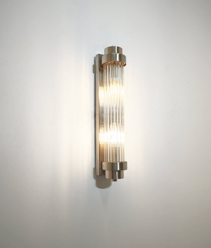 VARILLAS: Interior Up/Down Clear Glass Rod Wall Lights