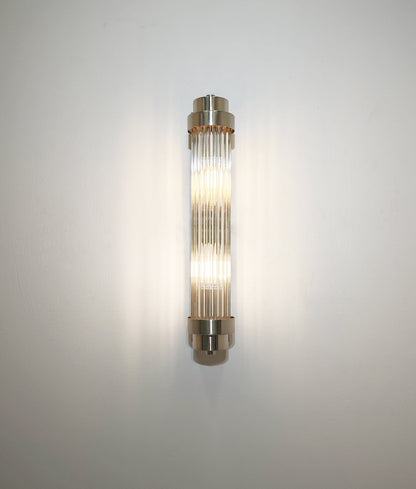 VARILLAS: Interior Up/Down Clear Glass Rod Wall Lights